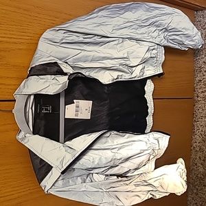 Cropped reflective jacket